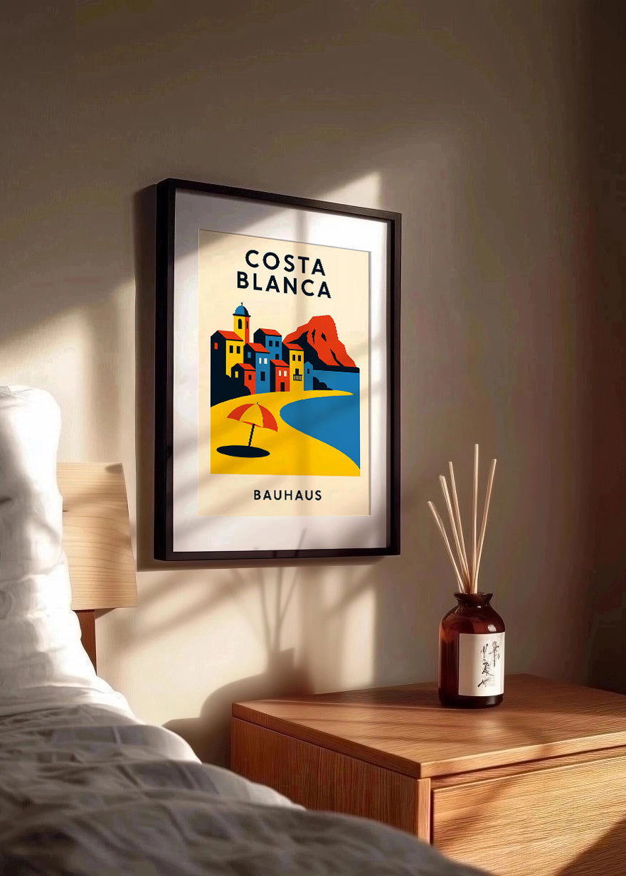 Cuadro Costa Blanca Poster Bauhaus