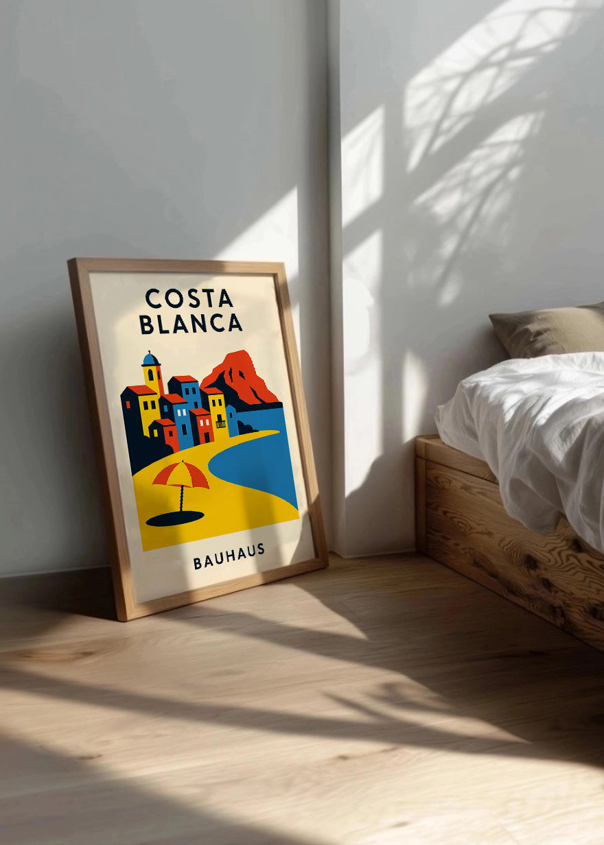 Cuadro Costa Blanca Poster Bauhaus