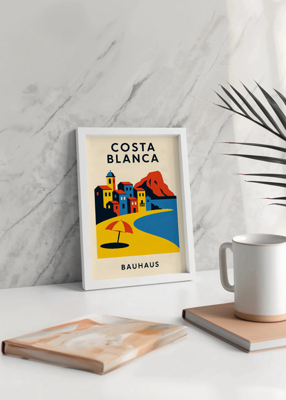 Cuadro Costa Blanca Poster Bauhaus