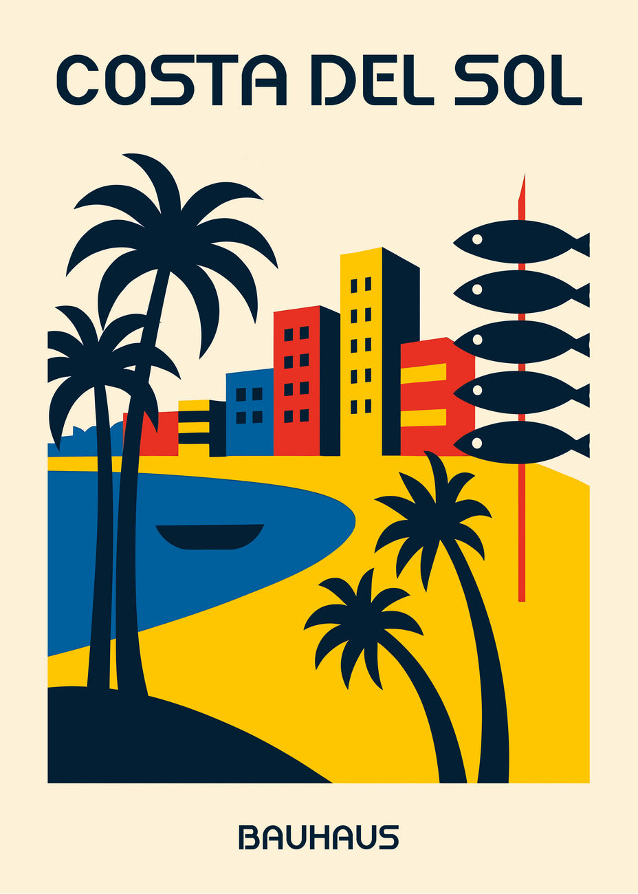 Cuadro Costa del Sol Poster Bauhaus
