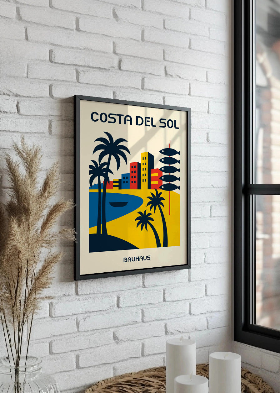 Cuadro Costa del Sol Poster Bauhaus