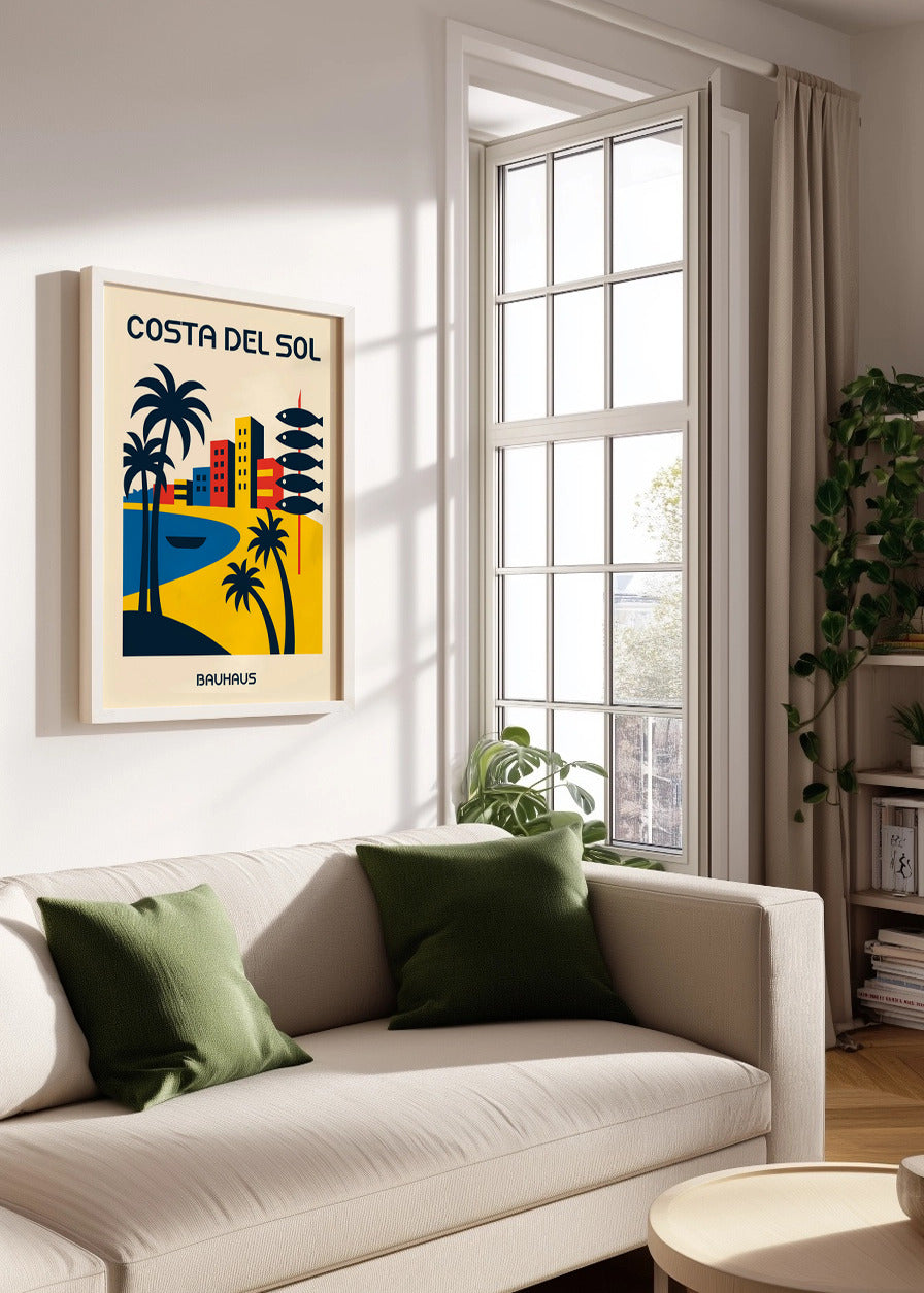Cuadro Costa del Sol Poster Bauhaus