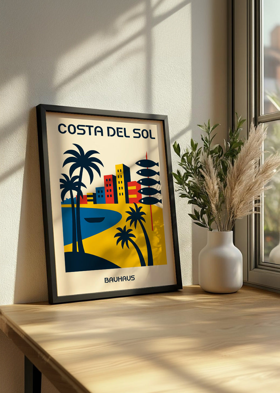 Cuadro Costa del Sol Poster Bauhaus