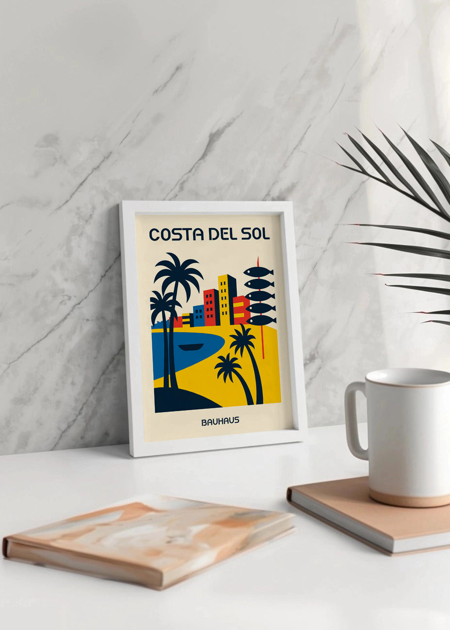 Cuadro Costa del Sol Poster Bauhaus