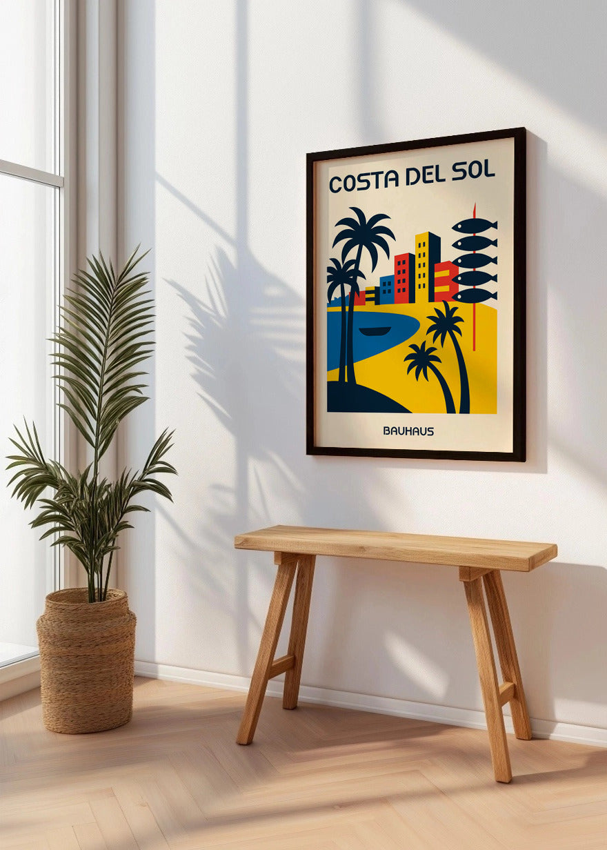 Cuadro Costa del Sol Poster Bauhaus