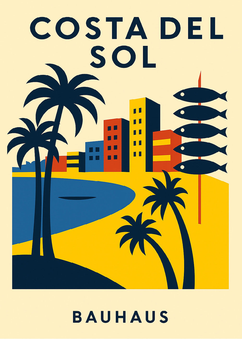 Cuadro Costa del Sol Poster Bauhaus