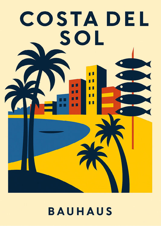 Cuadro Costa del Sol Poster Bauhaus