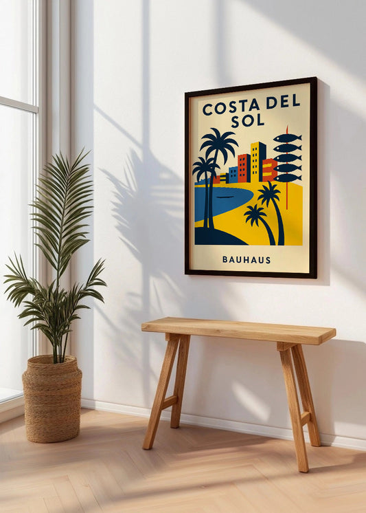 Cuadro Costa del Sol Poster Bauhaus