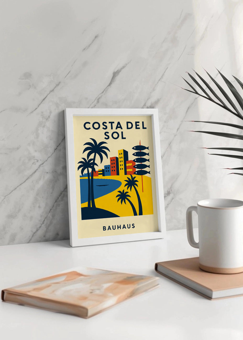 Cuadro Costa del Sol Poster Bauhaus