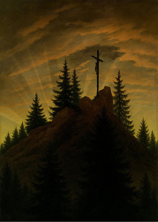 Cuadro ​Cruz en la montaña - Tetschener Altar (Friedrich)