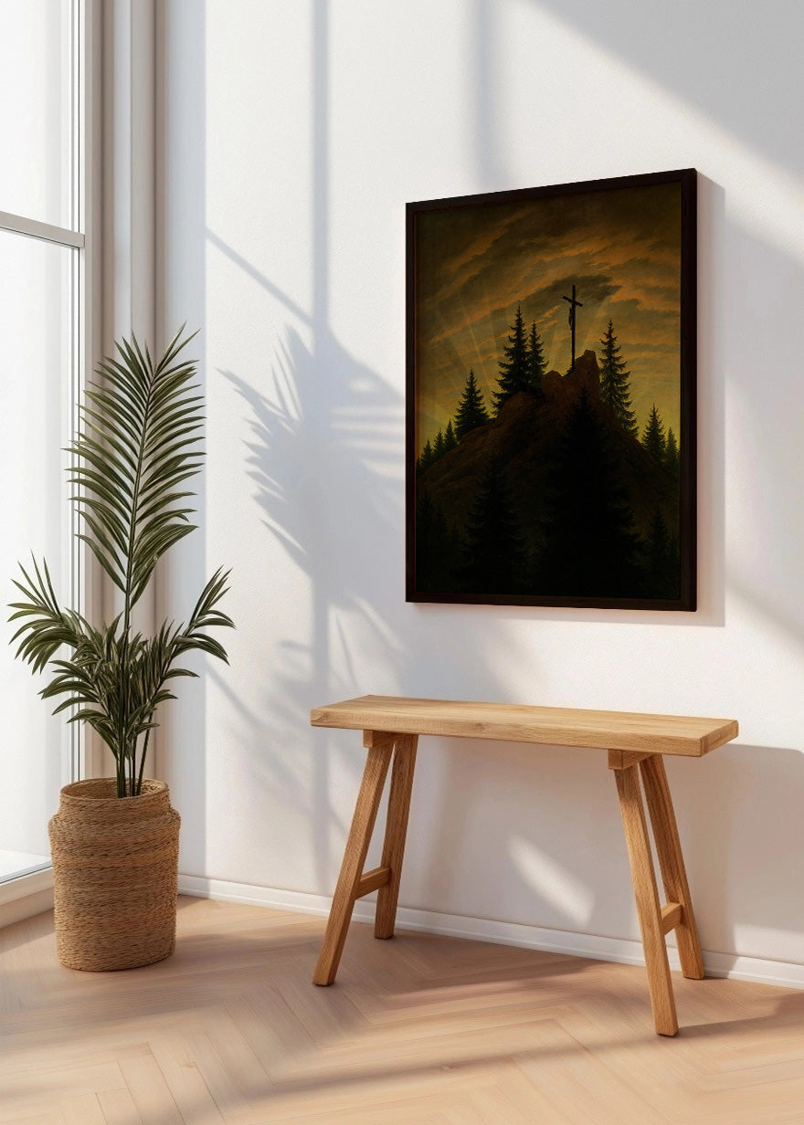 Cuadro ​Cruz en la montaña - Tetschener Altar (Friedrich)