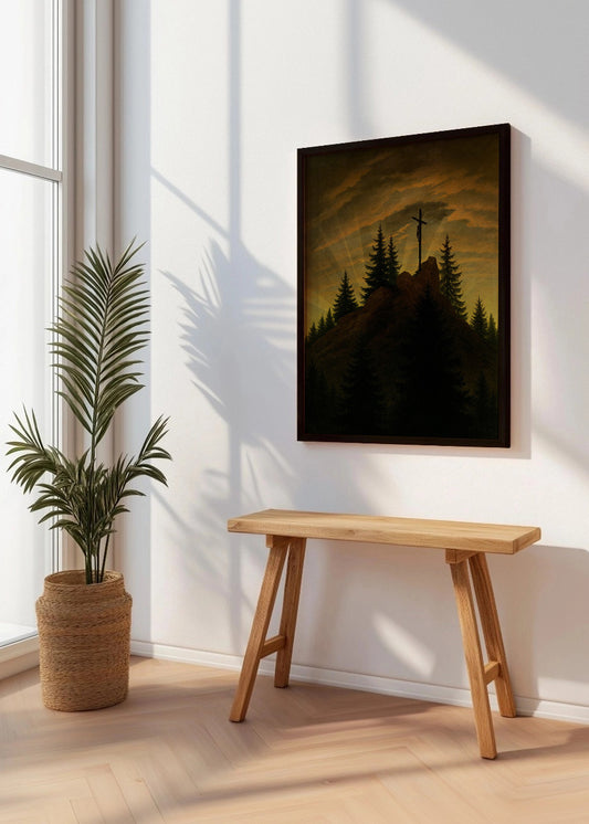 Cuadro ​Cruz en la montaña - Tetschener Altar (Friedrich)
