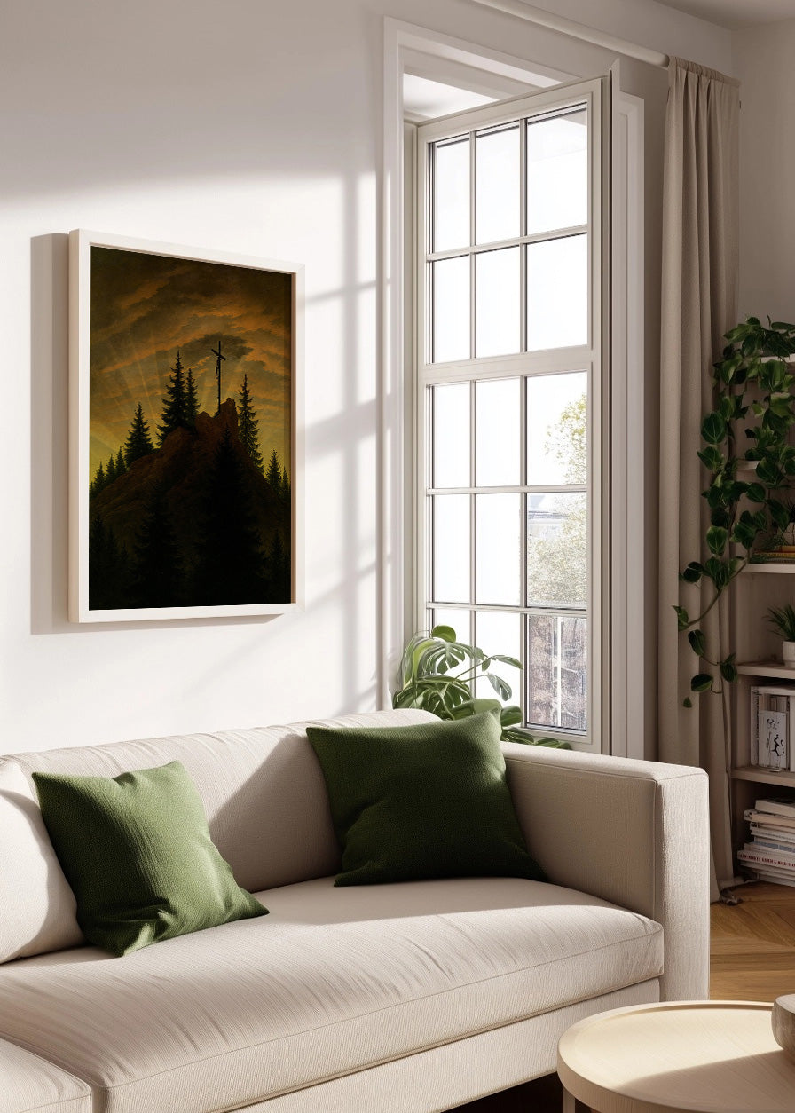 Cuadro ​Cruz en la montaña - Tetschener Altar (Friedrich)