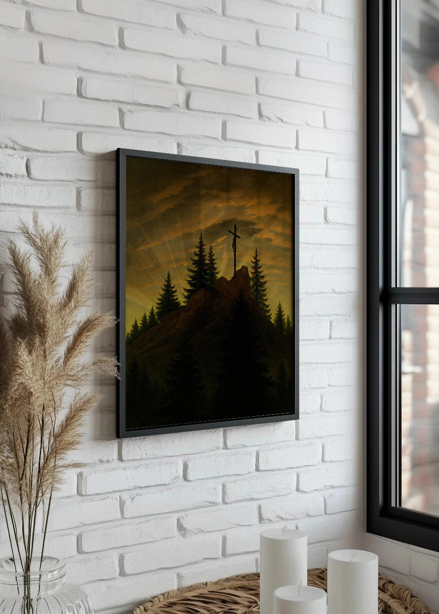 Cuadro ​Cruz en la montaña - Tetschener Altar (Friedrich)
