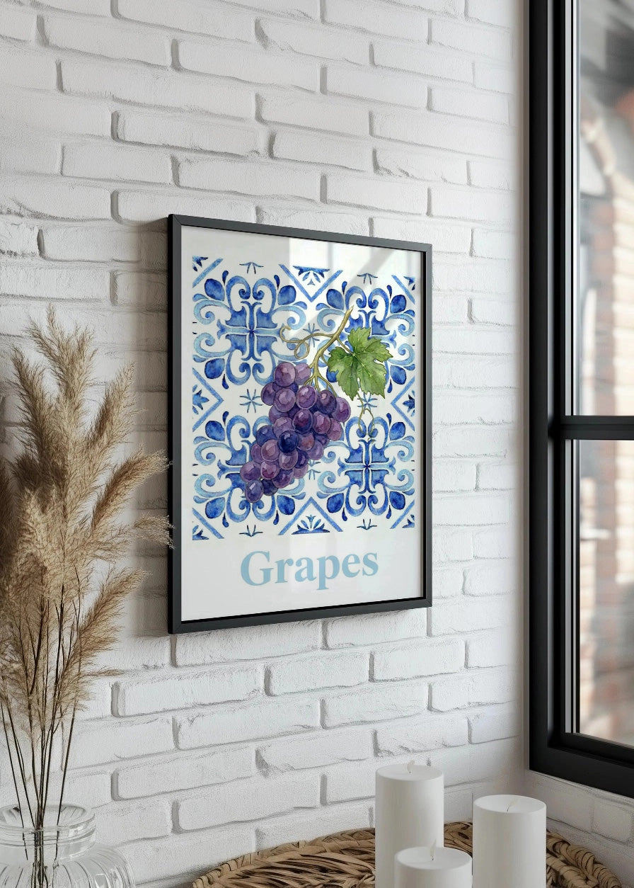 Cuadro Cuadro de cocina - Uvas