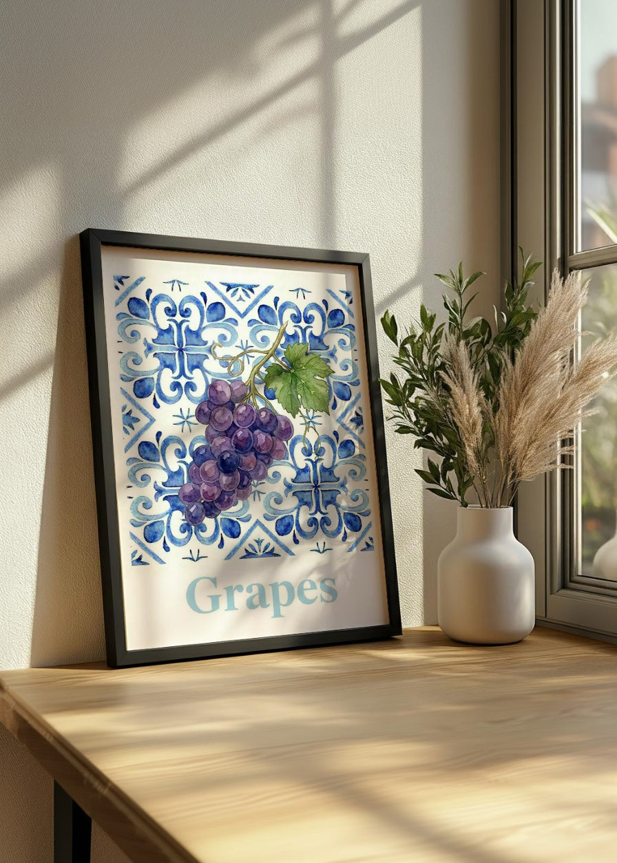 Cuadro Cuadro de cocina - Uvas