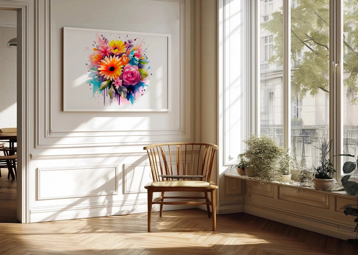 Cuadro ​Flores de colores vivos