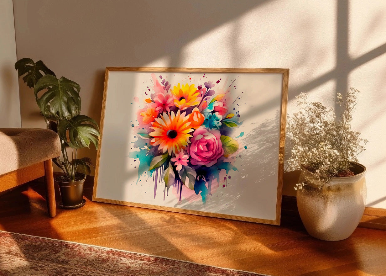 Cuadro ​Flores de colores vivos