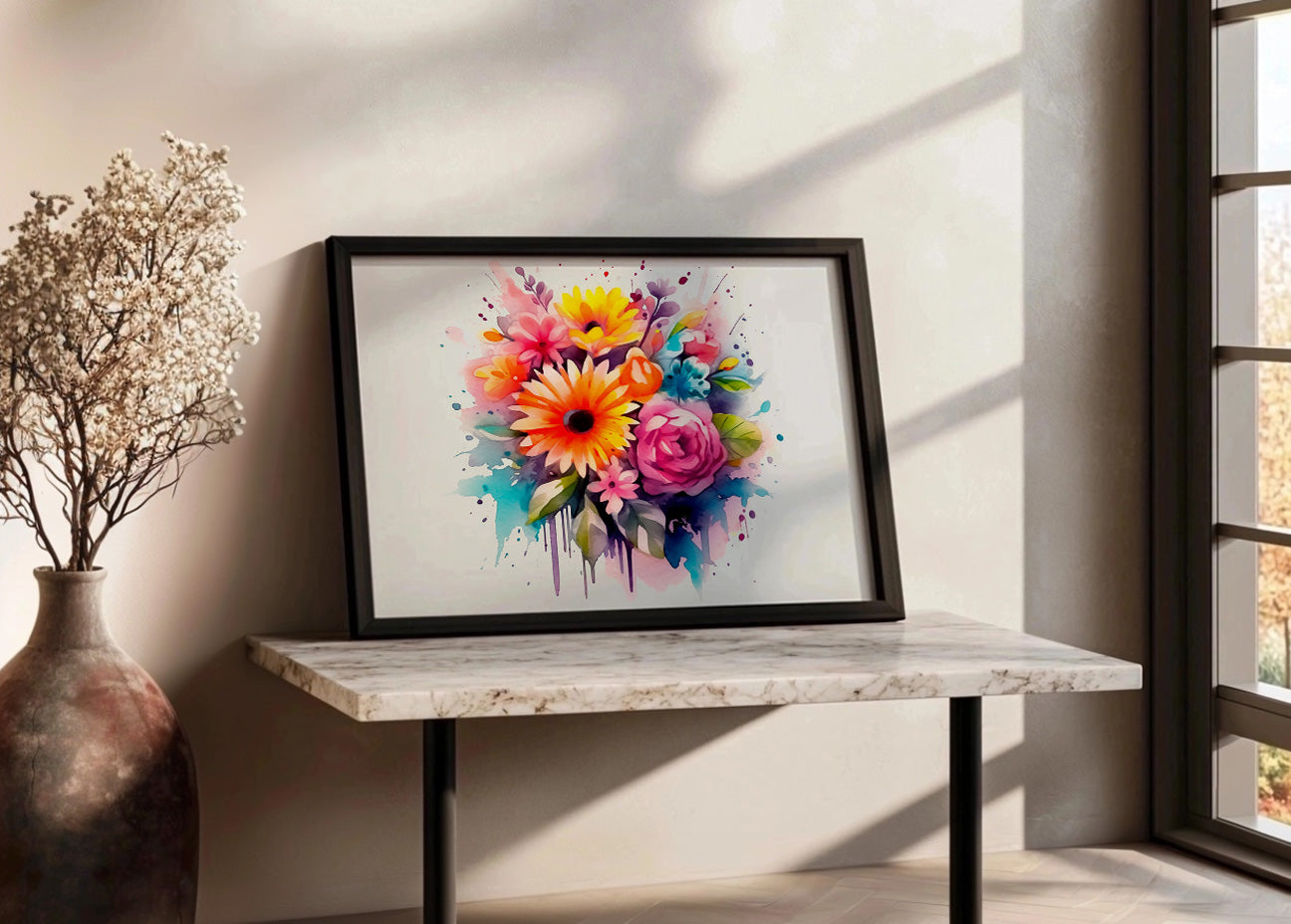 Cuadro ​Flores de colores vivos
