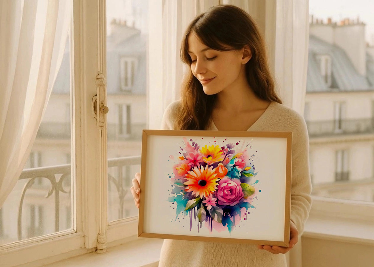 Cuadro ​Flores de colores vivos