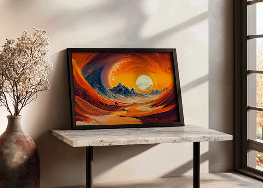 Cuadro ​Orange abstract landscape