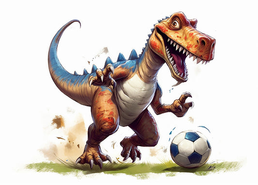 Cuadro ​Jugador de dinofútbol