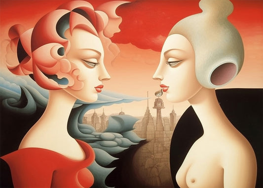 Cuadro ​Feminidad en surrealismo