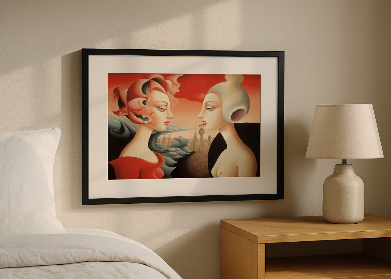 Cuadro ​Feminidad en surrealismo