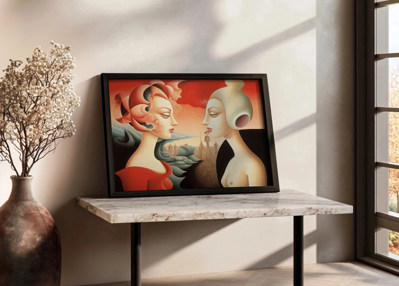 Cuadro ​Feminidad en surrealismo