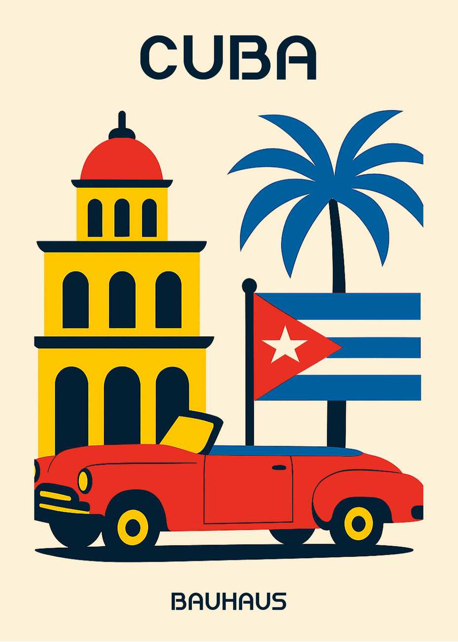 Cuadro Cuba Poster Bauhaus