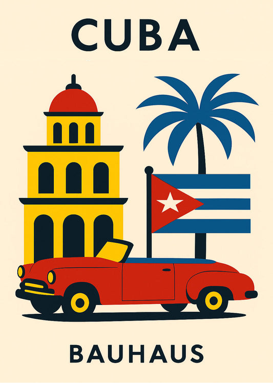 Cuadro Cuba Poster Bauhaus