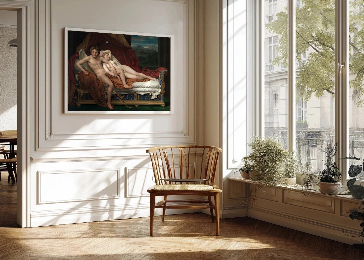 Cuadro ​Cupido y Psique (Jacques-Louise David)