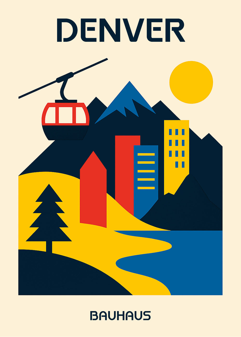 Cuadro Denver Poster Bauhaus