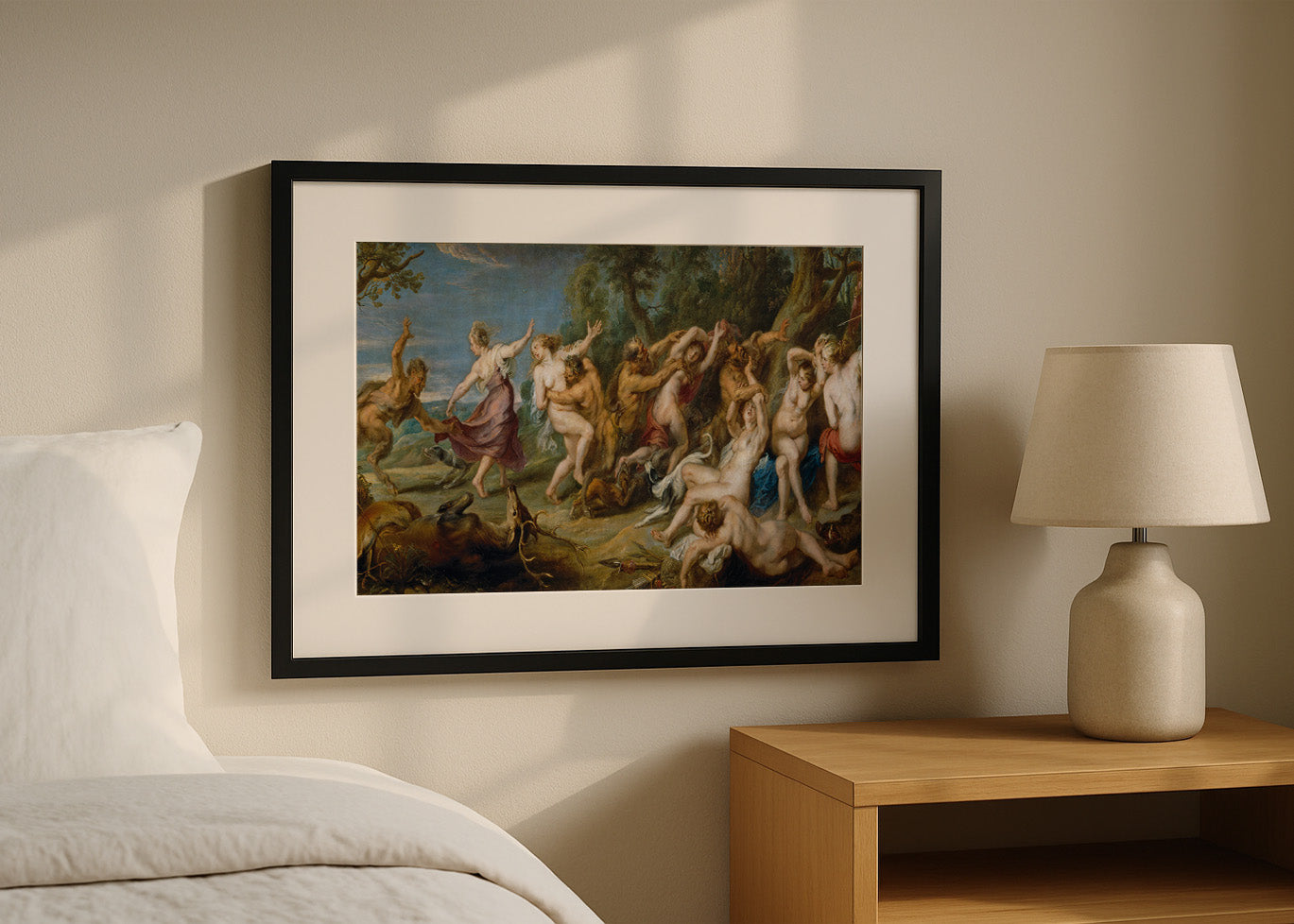 Cuadro ​Diana y sus ninfas sorprendidas por sátiros (Rubens)