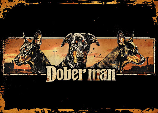 Cuadro ​Doberman three