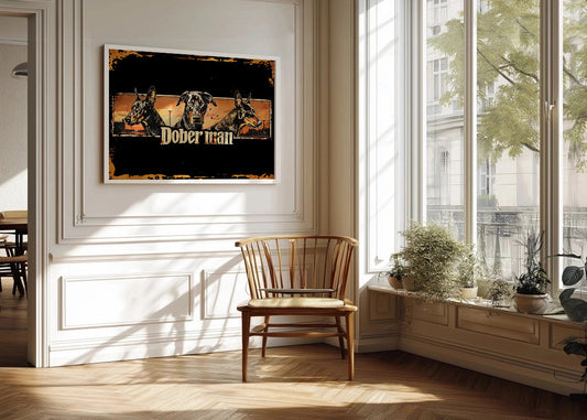Cuadro ​Doberman three