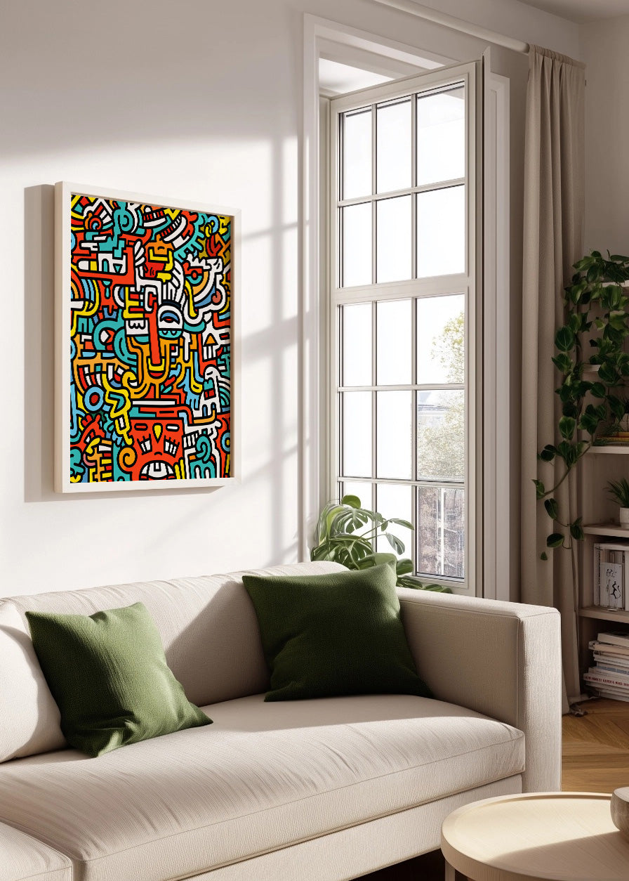 Cuadro ​Doodle art