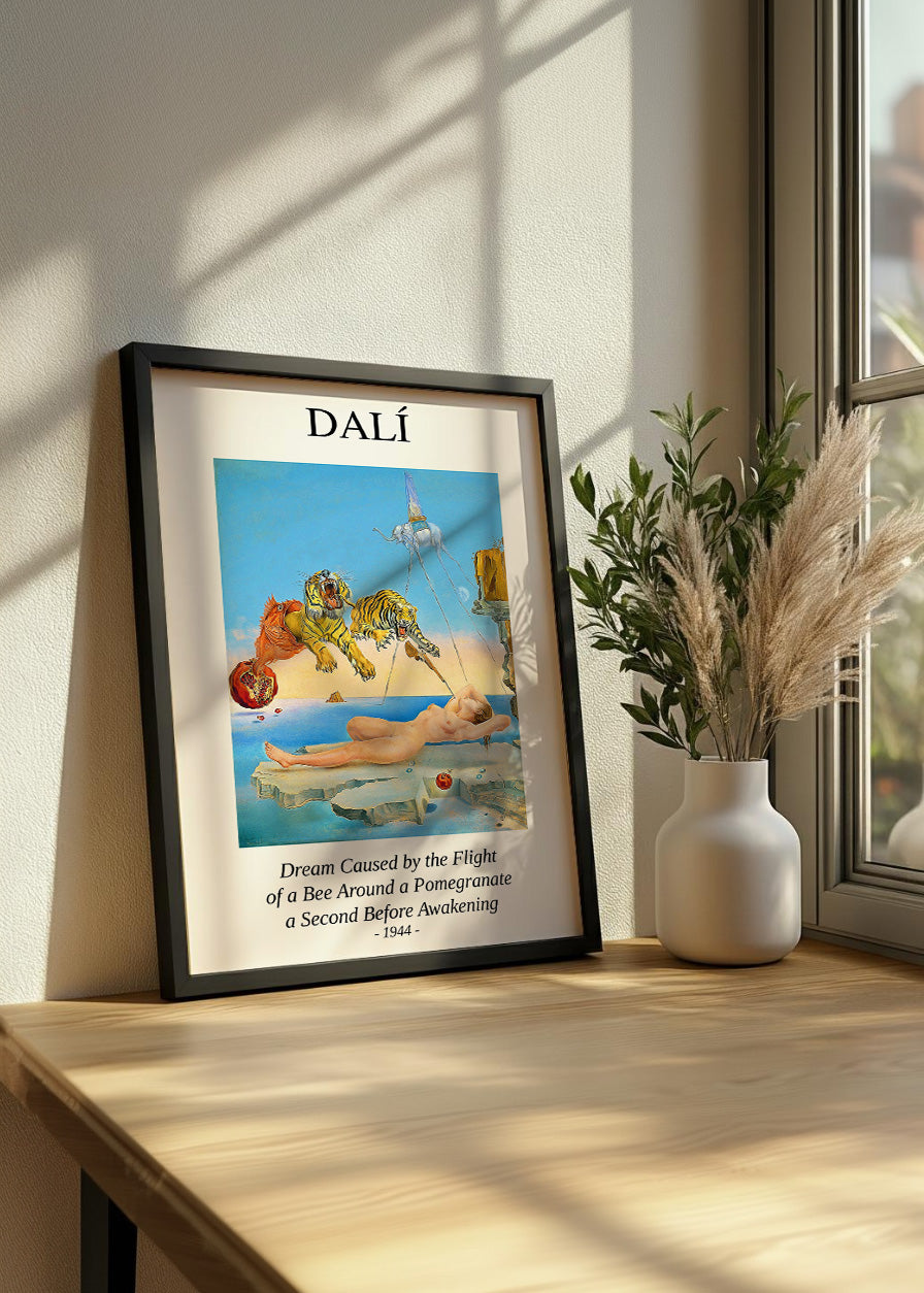 Dream Caused by the Flight of a Bee Around a Pomegranate a Second Before Awakening (Dalí)