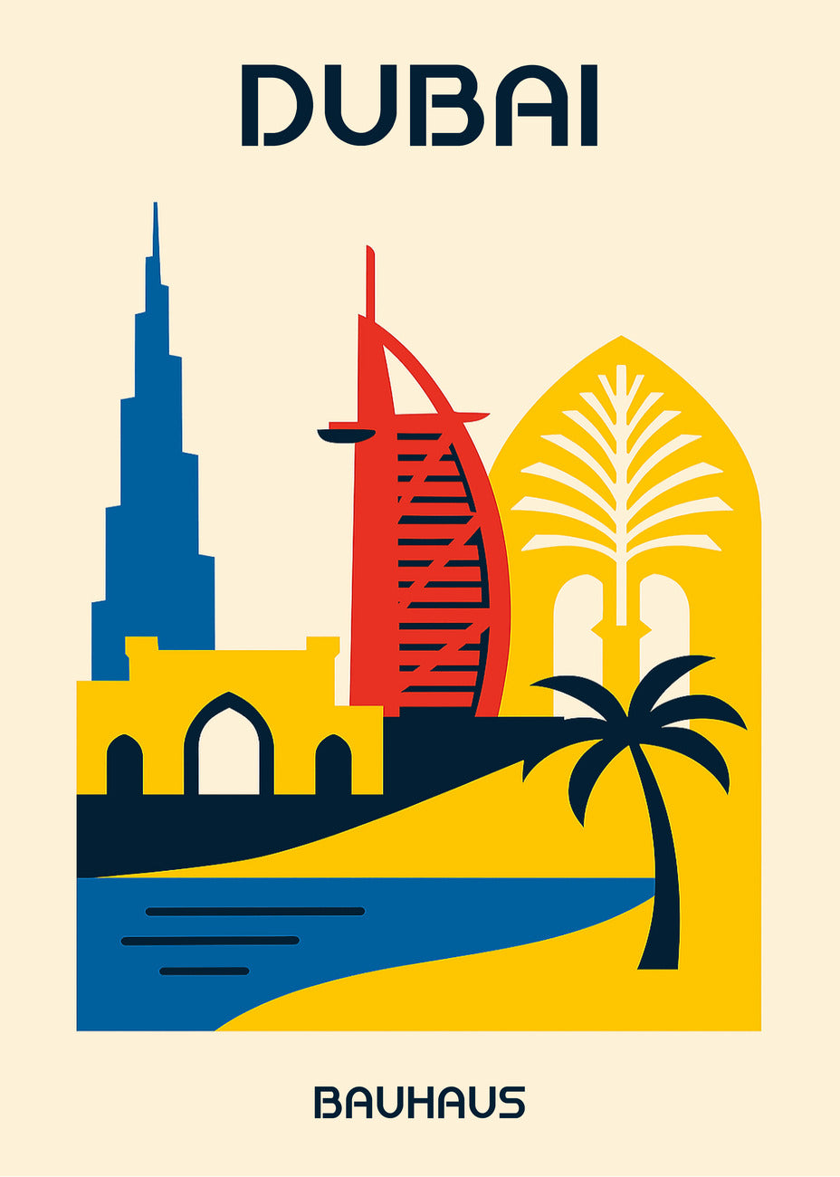 Cuadro Dubai Poster Bauhaus