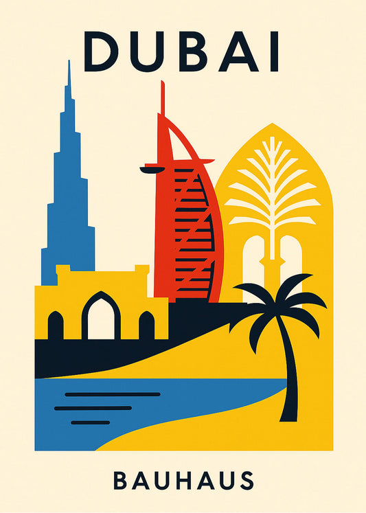 Cuadro Dubai Poster Bauhaus