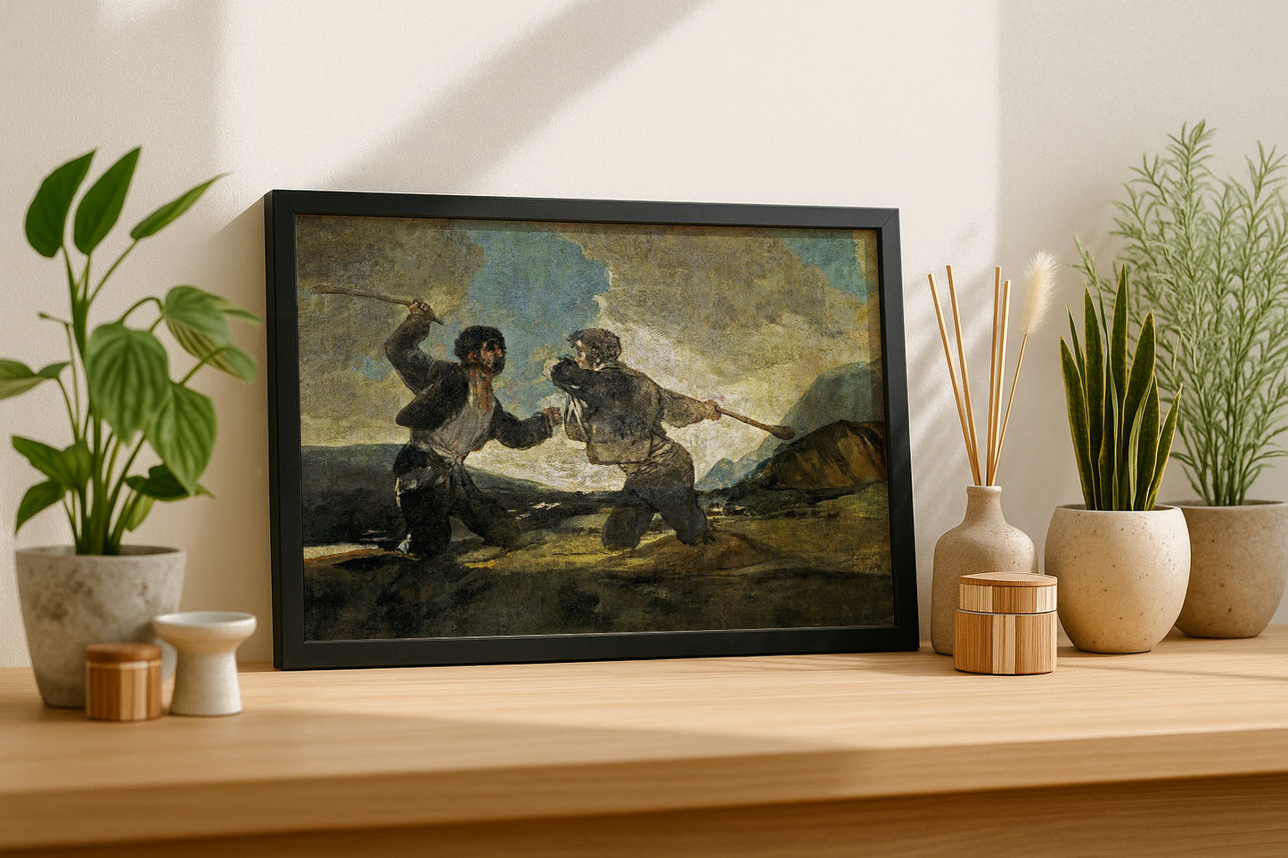 Cuadro de ​Duelo a garrotazos (Francisco de Goya) - Fine Artic