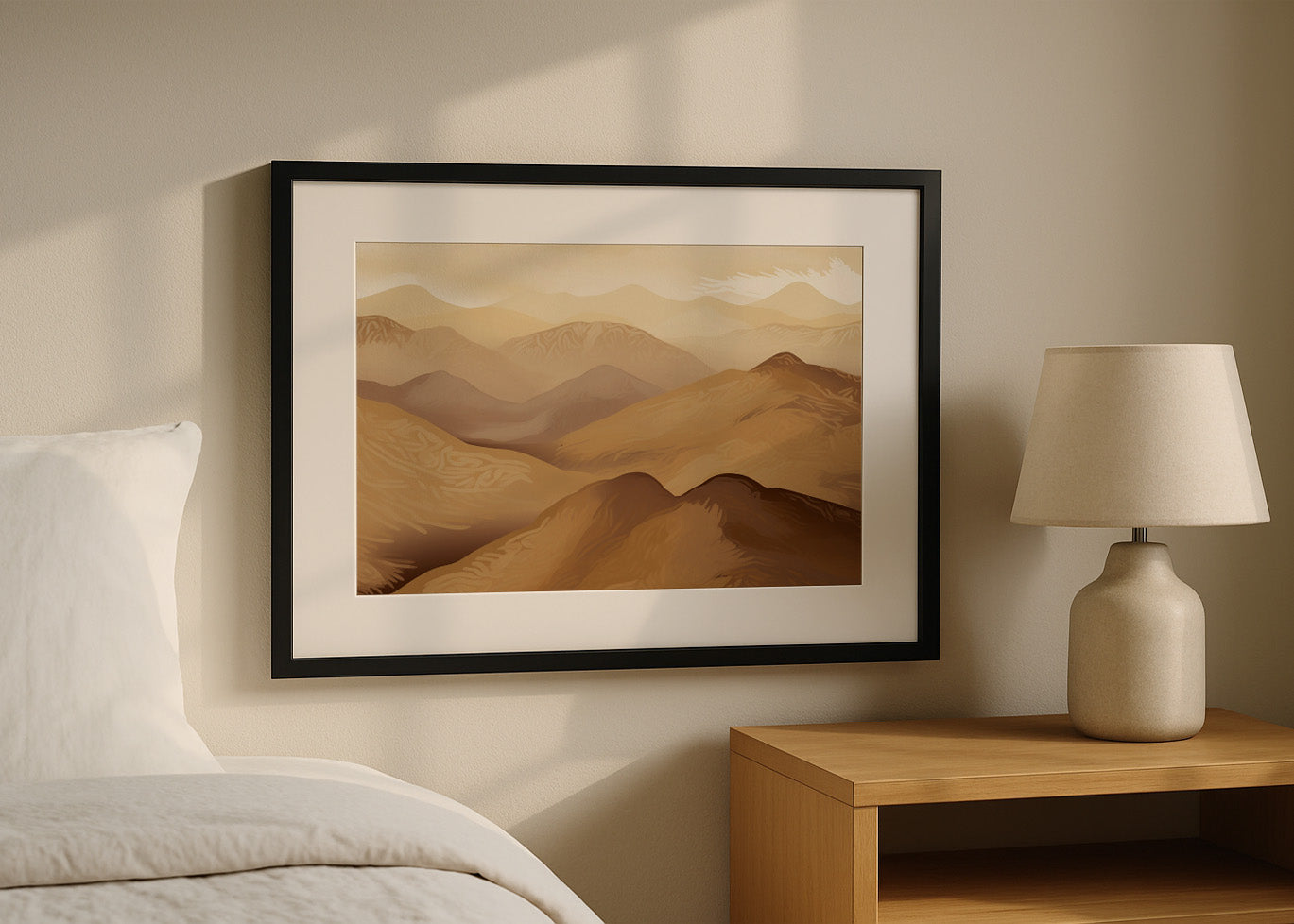 Cuadro ​Dunas y montañas