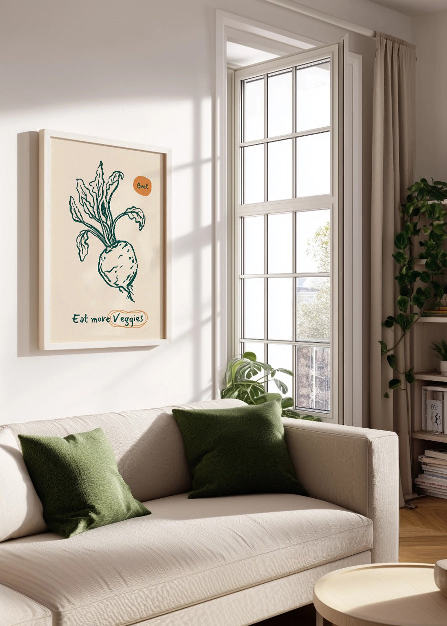 Cuadro Eat more veggies - Decoración de cocina