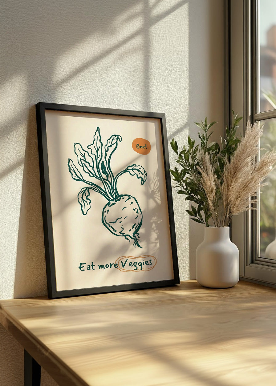 Cuadro Eat more veggies - Decoración de cocina