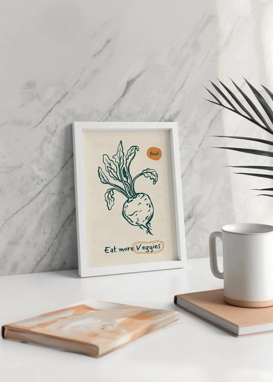 Cuadro Eat more veggies - Decoración de cocina