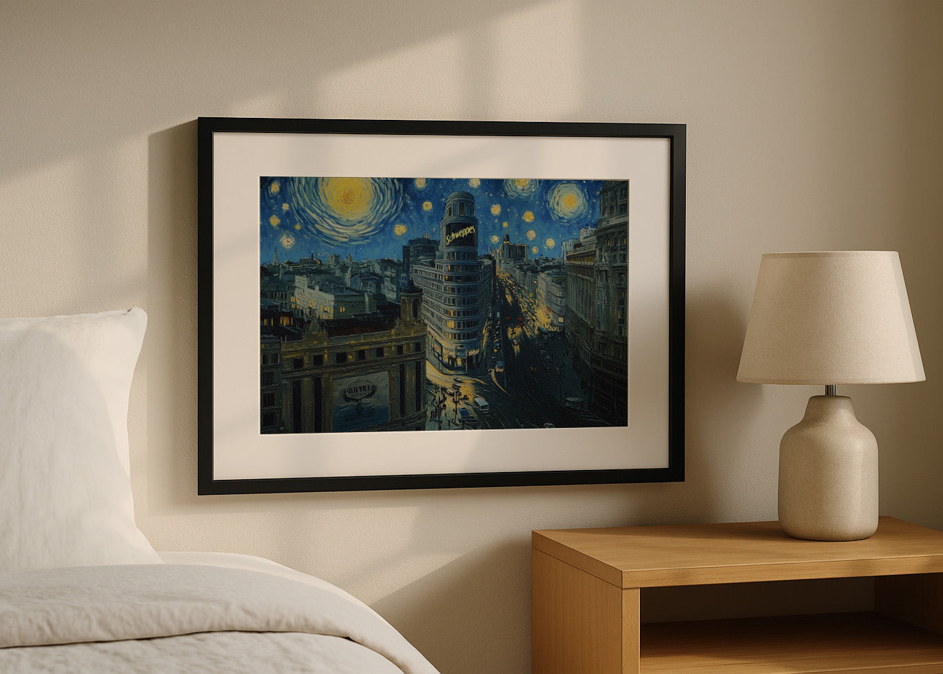 Cuadro ​Gran Vía y Callao al estilo Van Gogh