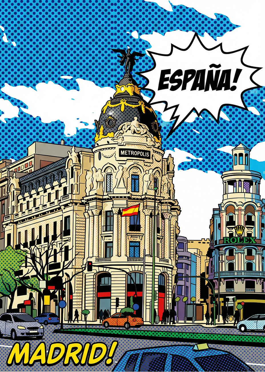 Cuadro Edificio Metrópolis de Gran Vía - Cómic