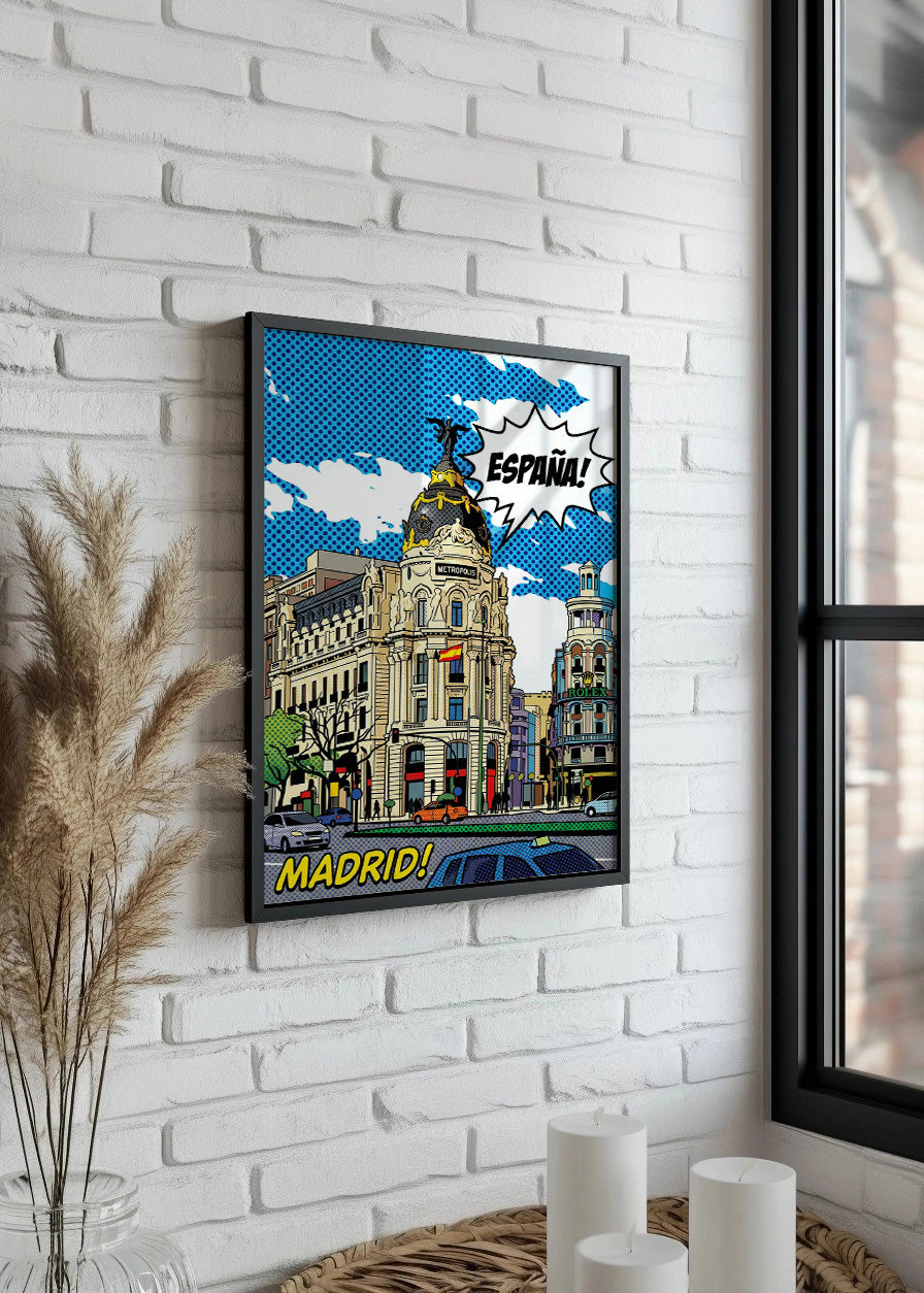 Cuadro Edificio Metrópolis de Gran Vía - Cómic