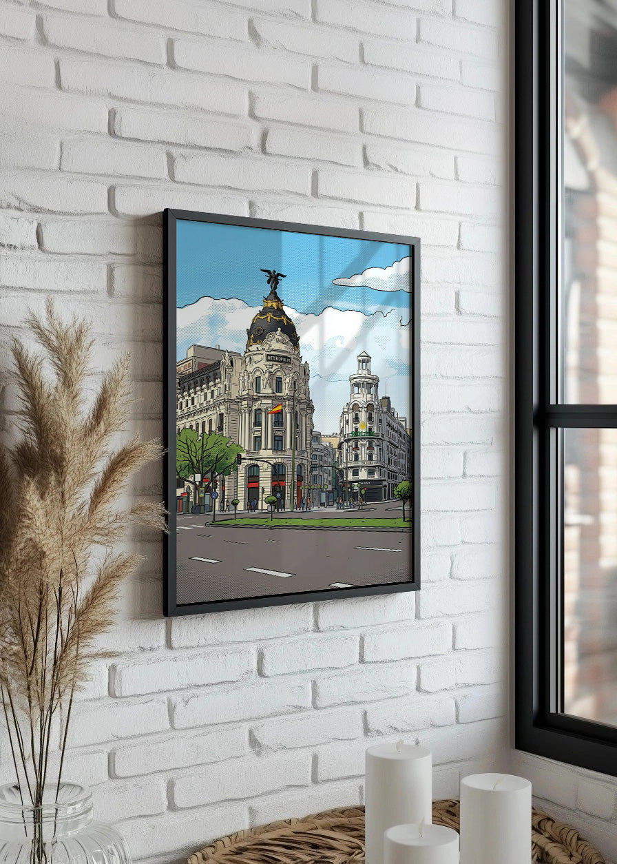 Cuadro Edificio Metrópolis de Gran Vía - Dibujo