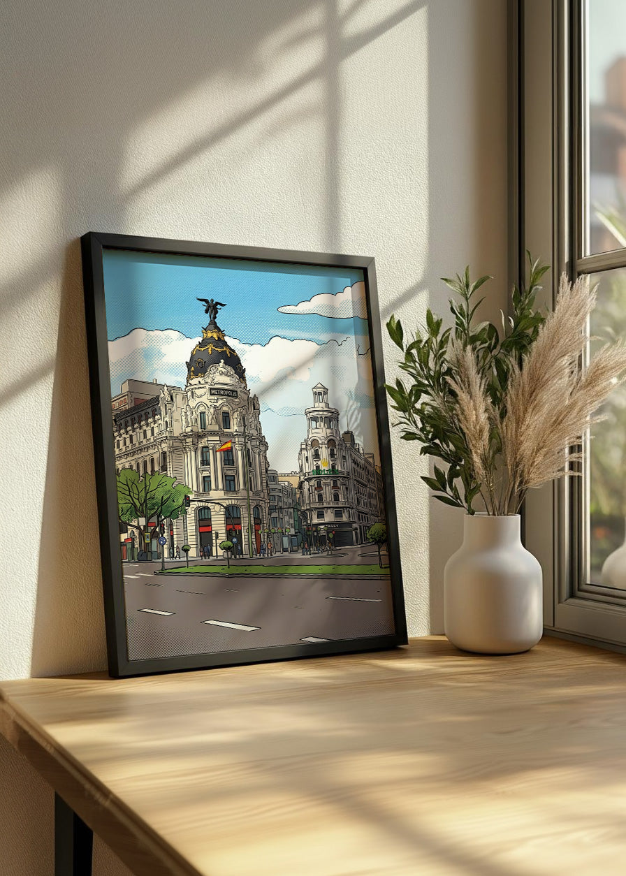 Cuadro Edificio Metrópolis de Gran Vía - Dibujo